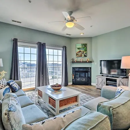Downtown Ocean City Condo Balcony With Inlet View